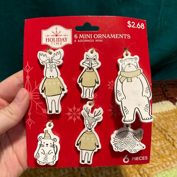 FREE if Bundled / Christmas Ornament Forest Creature 6 Pack - Picture 1 of 9